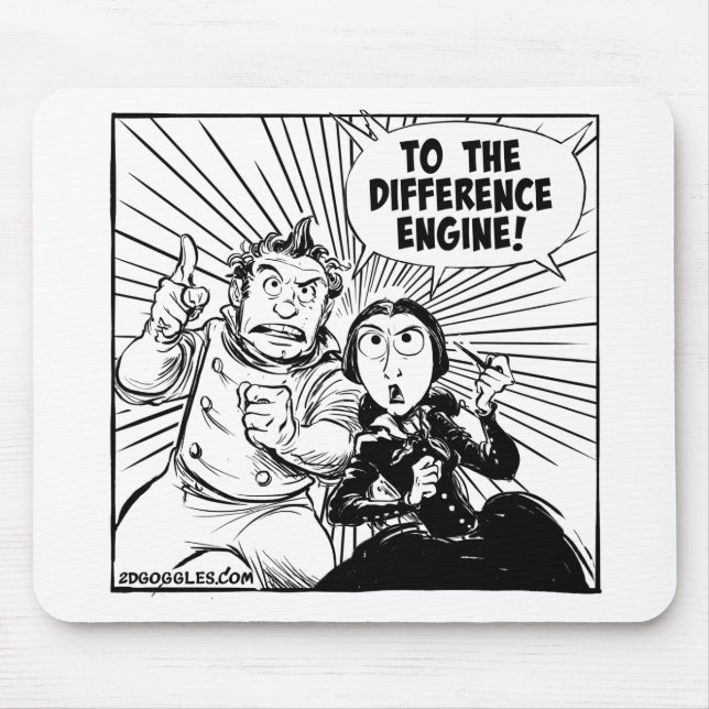 To The Difference Engine Mousemat (Front)