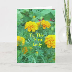 To The First Lady Card