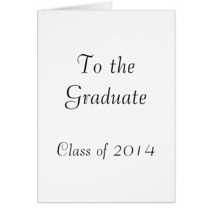 To the Graduate 2014