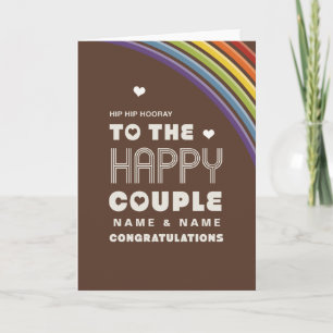 To the happy couple Congratulations Card