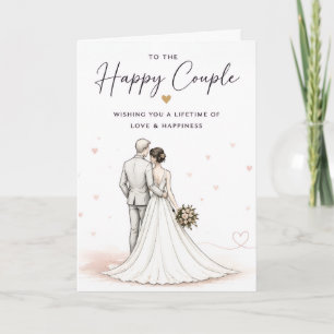 To the happy couple wedding card