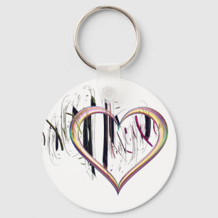 To the Heart Be True Button Key Ring