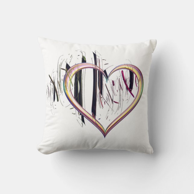 To the Heart Be True Throw Pillow (Front)