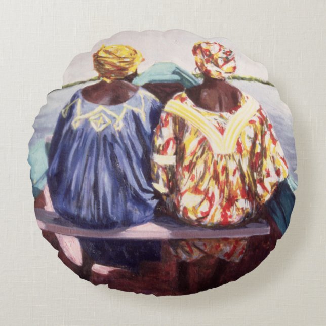 To the Island 1998 Round Cushion (Front)