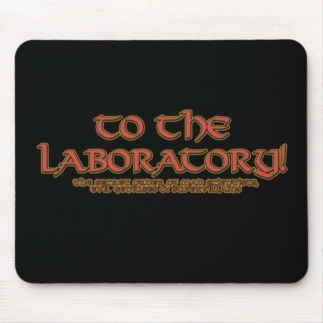 To the Laboratory!  Mousepads (Front)
