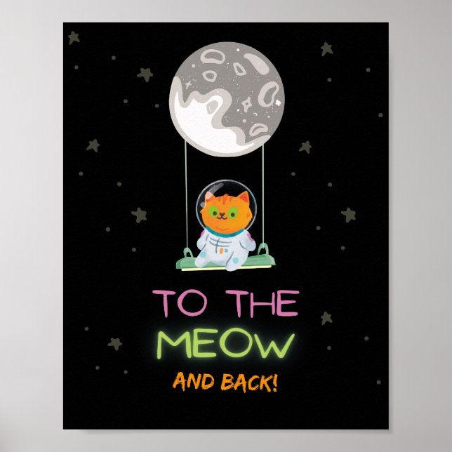 To the meow and back poster (Front)