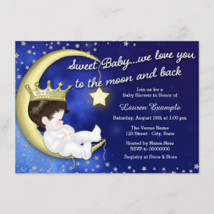To the Moon and Back Baby Shower Invitation