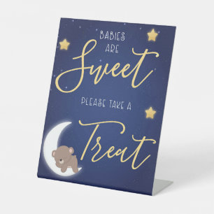 To the Moon And Back Dessert Pedestal Sign