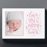 To The Moon And Back EDITABLE COLOR Photo Frame<br><div class="desc">Simply personalize with your text and photo(s) and create a one-of-a-kind gift for yourself or someone you love! Background,  text,  and artwork can be changed to any color of your choice!</div>
