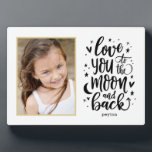 To The Moon And Back EDITABLE COLOR Photo Frame<br><div class="desc">Simply personalise with your text and photo(s) and create a one-of-a-kind gift for yourself or someone you love! Background,  text,  and artwork can be changed to any colour of your choice!</div>