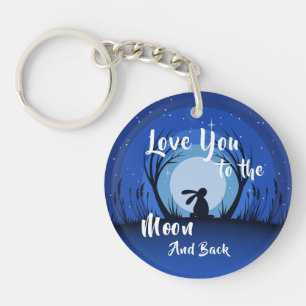 To The Moon And Back Key Ring