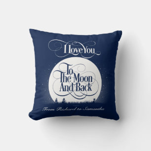 To The Moon And Back (personalised) Cushion