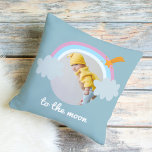 To The Moon | Baby Photo | Rainbow Cushion<br><div class="desc">To The Moon | Baby Photo | Rainbow Pillows make for thoughtful and practical gifts, offering comfort and relaxation to the recipient. Here's a description of pillows as a gift: Give the gift of ultimate comfort and relaxation with these luxurious pillows. Crafted with the finest materials, these pillows are designed...</div>