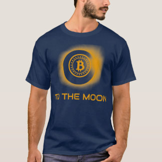 To The Moon Bitcoin Solar Eclipse T-Shirt