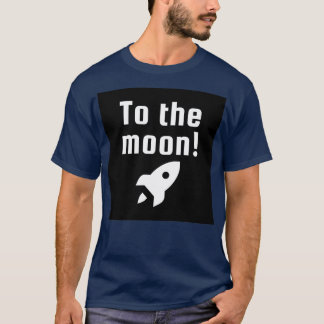 To the moon Black T-Shirt