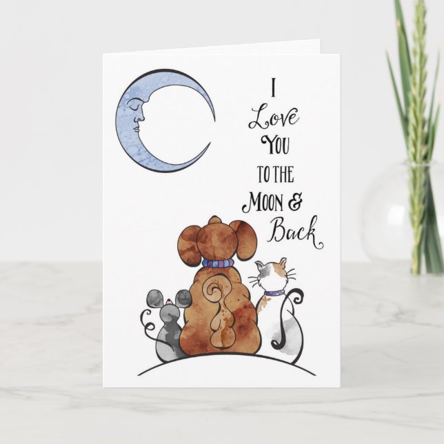 To the Moon Card (Front)