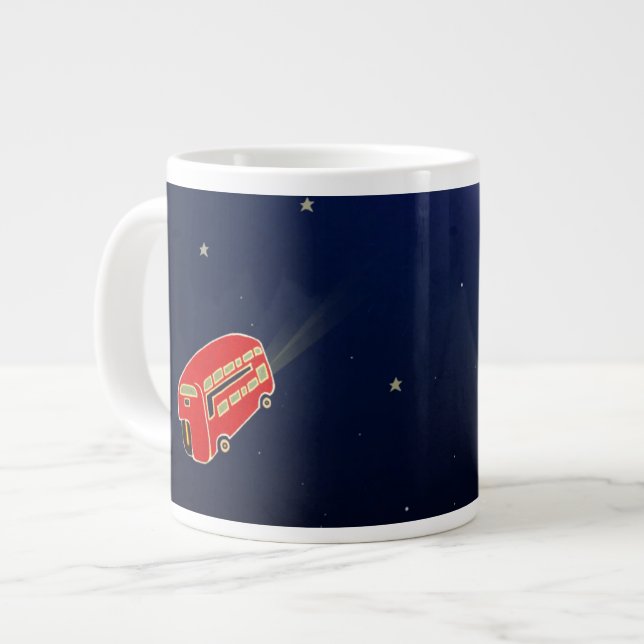 To the moon large coffee mug (Front Left)