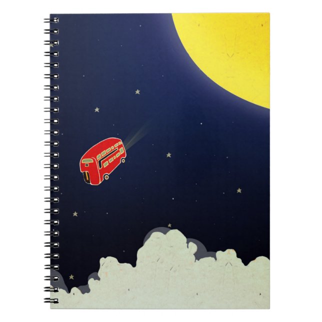 To the moon notebook (Front)