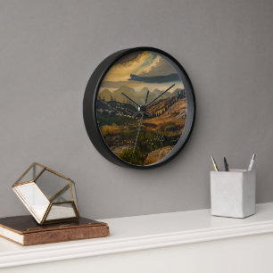 To The Mountains, Original by Gary Poling Clock