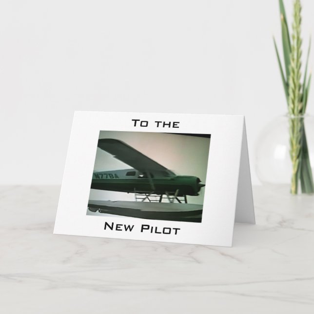 TO THE "NEW PILOT" CONGRATULATIONS CARD (Front)