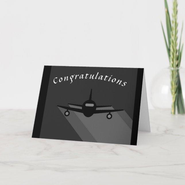 **TO THE NEW PILOT** CONGRATULATIONS CARD (Front)