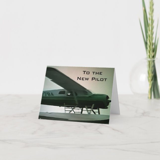 TO THE "NEW PILOT" CONGRATULATIONS CARD (Front)