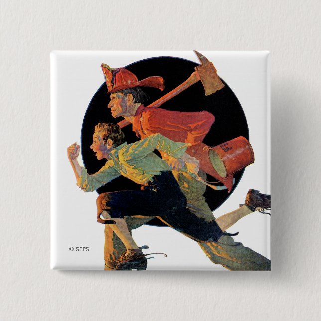 To the Rescue 15 Cm Square Badge (Front)