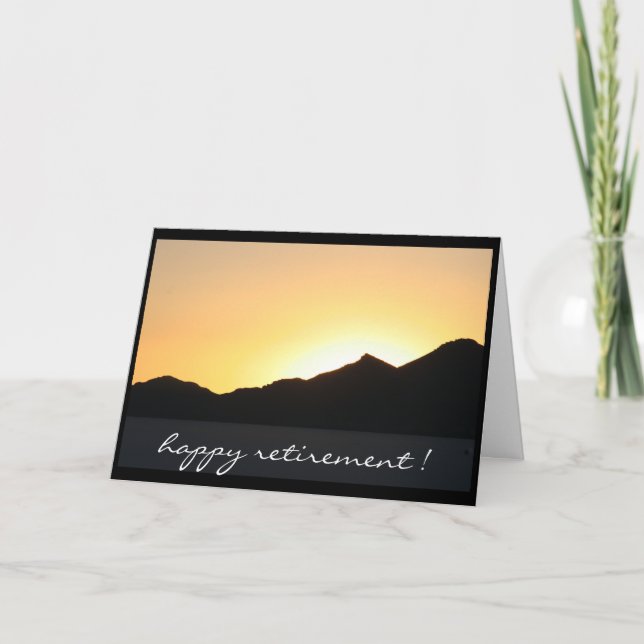 to the retiring sunset card (Front)