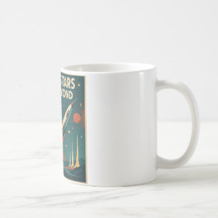 "To The Stars And Beyond" Vintage Space Travel Coffee Mug