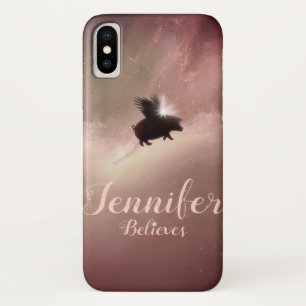 To The Stars On The Wings of a Pig iPhone X Case