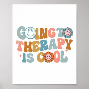 To The Therapy Is Cool Retro Feminist  Poster