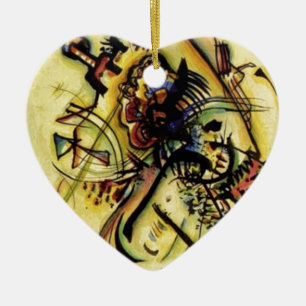 To the Unknown Voice by Kandinsky Ceramic Ornament
