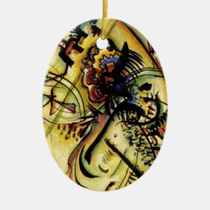 To the Unknown Voice by Kandinsky Ceramic Tree Decoration