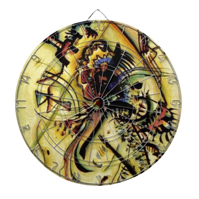 To the Unknown Voice by Kandinsky Dartboard (Front)