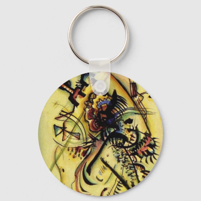 To the Unknown Voice by Kandinsky Key Ring (Front)