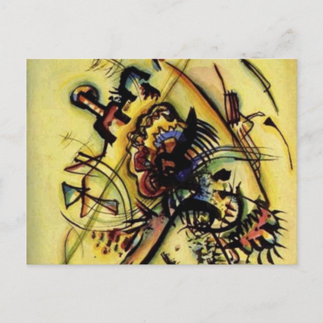 To the Unknown Voice by Kandinsky Postcard (Front)
