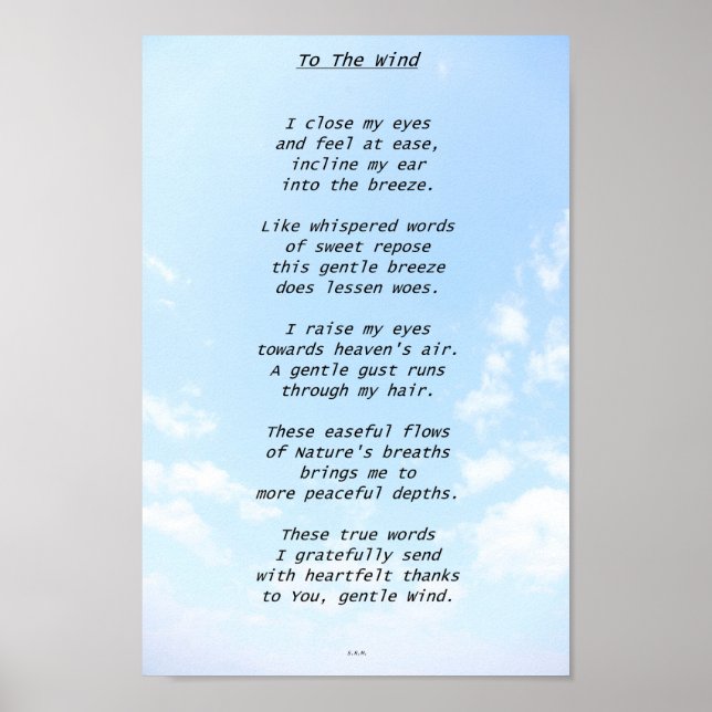 To The Wind Poster (Front)