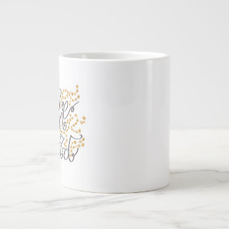 to the world mug, right handed large coffee mug