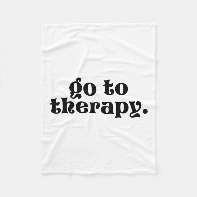 To Therapy Fun Mental Health Issue 1  Fleece Blanket (Front)