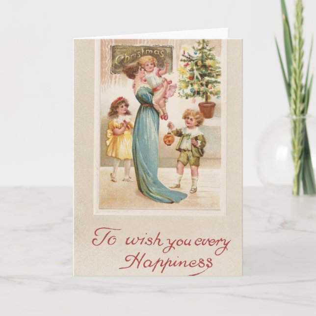 To Wish You Every Happiness Christmas Holiday Card (Front)