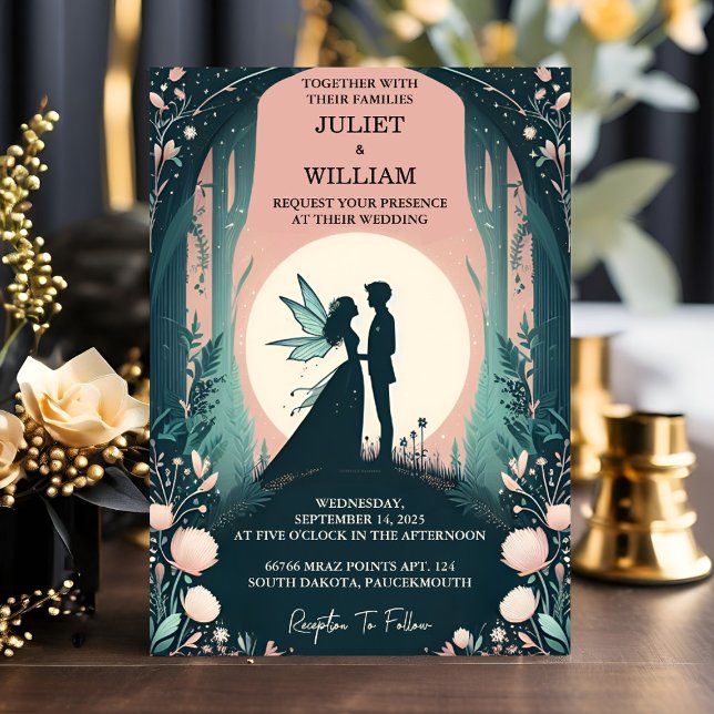 To Witch Magical Dream Mystical Stars Moon Wedding Invitation (Creator Uploaded)