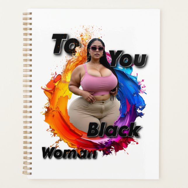 To You Black Woman Planner (Front)