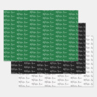 To Your Name Mod Handwriting White, Green & Black