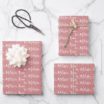 To Your Name Modern Handwriting Dusty Rose Pink Wrapping Paper Sheet<br><div class="desc">Make the holidays special with gifts from your name or to the person the gift is for. Want silver or gold foil your name? Check out our wrapping paper (or Christmas wrapping paper) collection for more details. In pack of 3. In Multiple colours- Red, Black, White, Green, Blue, Pink, Purple...</div>