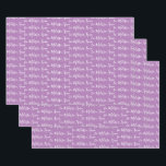 To Your Name Modern Handwriting Lavender Purple Wr Wrapping Paper Sheet<br><div class="desc">Make the holidays special with gifts from your name or to the person the gift is for. Want silver or gold foil your name? Check out our wrapping paper (or Christmas wrapping paper) collection for more details. In pack of 3. In Multiple colours- Red, Black, White, Green, Blue, Pink, Purple...</div>