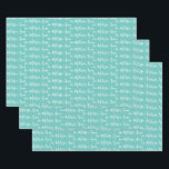 To Your Name Modern Handwriting Mint Green Wrappin Wrapping Paper Sheet<br><div class="desc">Make the holidays special with gifts from your name or to the person the gift is for. Want silver or gold foil your name? Check out our wrapping paper (or Christmas wrapping paper) collection for more details. In pack of 3. In Multiple colours- Red, Black, White, Green, Blue, Pink, Purple...</div>