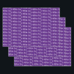 To Your Name Modern Handwriting Purple Wrapping Paper Sheet<br><div class="desc">Make the holidays special with gifts from your name or to the person the gift is for. Want silver or gold foil your name? Check out our wrapping paper (or Christmas wrapping paper) collection for more details. In pack of 3. In Multiple colours- Red, Black, White, Green, Blue, Pink, Purple...</div>