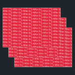 To Your Name Modern Handwriting Red Wrapping Paper Sheet<br><div class="desc">Make the holidays special with gifts from your name or to the person the gift is for.  Want silver or gold foil your name?  Check out our wrapping paper (or Christmas wrapping paper) collection for more details.  In pack of 3.  Red</div>