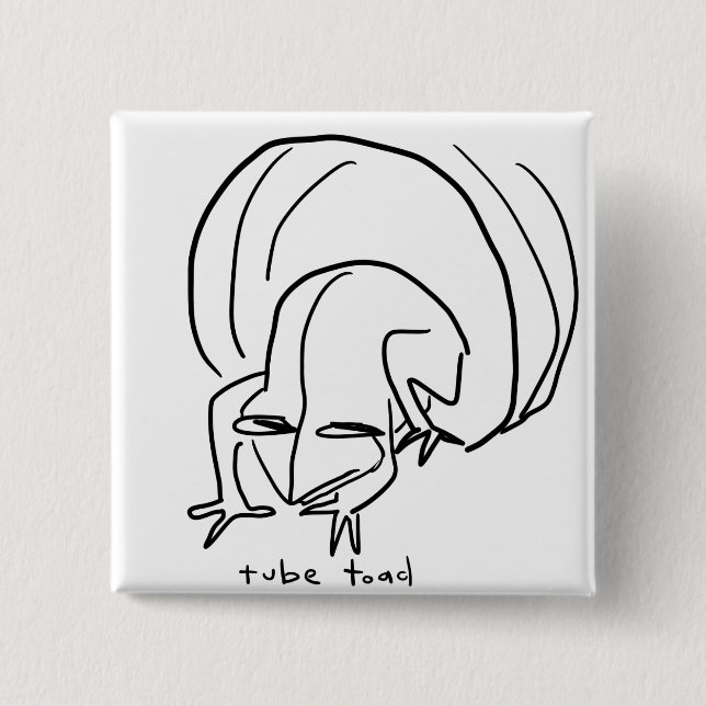 toad 15 cm square badge (Front)