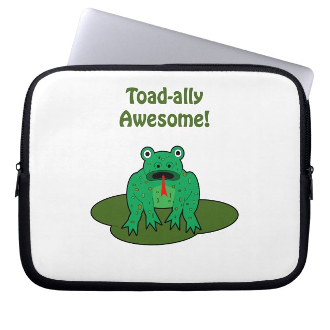 Toad-ally Awesome Laptop Sleeve (Front)